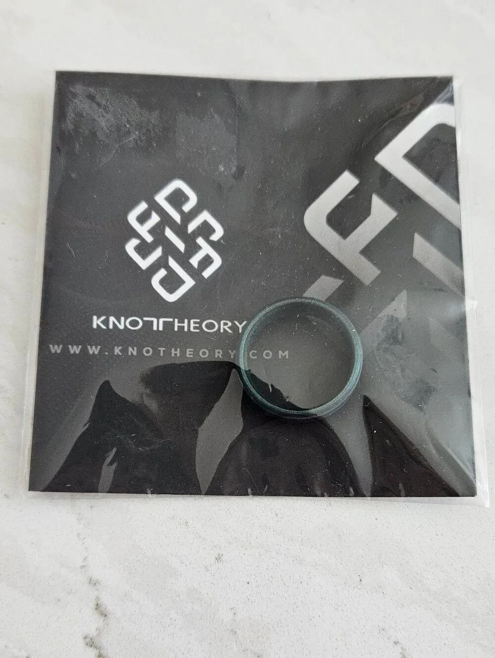 Knot Theory Nothern Lights Step Edge Ring Size 11